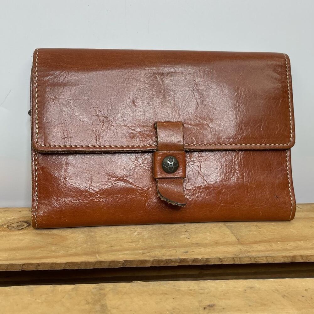 Patricia Nash Brown Wide Trifold Wallet